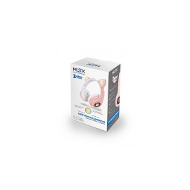 Misik Audífonos con Micrófono MH620, Bluetooth, Alámbrico/Inalámbrico, USB/3.5mm, Rosa
