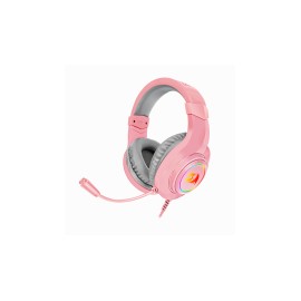 Redragon Audífonos Gamer Hylas RGB, Alámbrico, 2 Metros, USB-A, Rosa