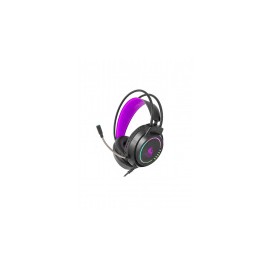 Necnon Audífonos Gamer NBHG-KIMERA, Alámbrico, 2.10 Metros, 3.5mm, Negro/Morado
