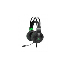 Xtech Audífonos Gamer Insolense Multiplataforma, Alámbrico, 2.1 Metros, 3.5mm, Verde/Negro