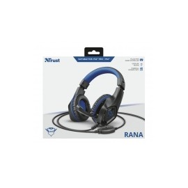 Trust Audífonos Gamer GXT 404B Rana para PS4/PS5, Alámbrico, 1 Metro, 3.5mm, Negro/Azul