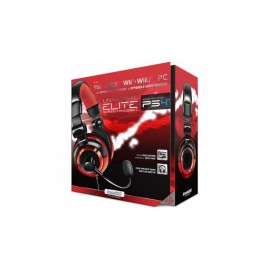 dreamGEAR Audífonos Gamer Universal Elite para PS4/PS5/Xbox One, Alámbrico, Negro/Rojo
