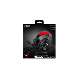 Trust Audífonos Gamer GXT 448 Nixxo para Laptop/PC, Alámbrico, 2.3 Metros, 3.5mm/USB, Negro/Rojo