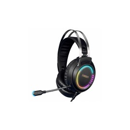 Gamdias Audífonos Gamer EROS E3, Alámbrico, 1.8 Metros, 3.5mm/USB, Negro