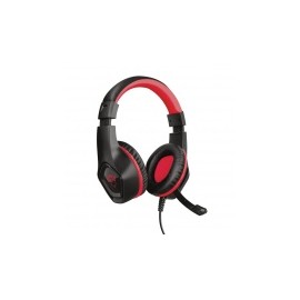 Trust Audífonos Gamer GXT 404R Rana para Nintendo Switch, Alámbrico, 1 Metro, 3.5mm, Negro/Rojo