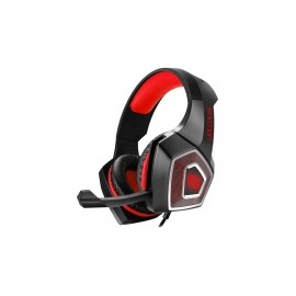 Necnon Audífonos Gamer NBHG-DRAGON, Alámbrico, 3.5mm, Negro/Rojo