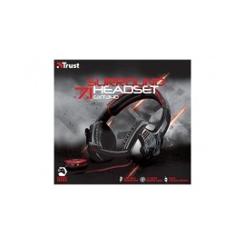 Trust Audífonos Gamer GXT 340 7.1 para Windows, Alámbrico, 3 Metros, USB, Negro