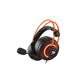 Cougar Audífonos Gamer Immersa Pro Prix 7.1, Alámbrico, 2.5 Metros, USB, Negro/Naranja