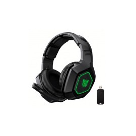 Binden Audífonos Gamer K10W, Alámbrico/Inalámbrico, 2.2 Metros, 3.5mm/USB, Negro