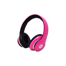 Necnon Audífonos con Micrófono NBH-01R, Bluetooth, Alámbrico/Inalámbrico, 3.5mm, Rosa