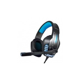 Redlemon Audífonos Gamer G6000, Alámbrico, 2.1 Metros, USB/3.5mm, Negro/Azul