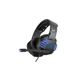 Redlemon Audífonos Gamer G9500 para PS4/Xbox One/N-Switch, Alámbrico, 2 Metros, 3.5mm, Negro/Azul