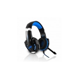 Redlemon Audífonos Gamer G9000, Alámbrico, 2.1 Metros, 3.5mm, Negro/Azul