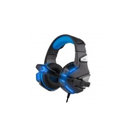 Redlemon Audífonos Gamer V3, Alámbrico, 2.1 Metros, 3.5mm, Negro/Azul