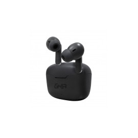 Ghia Audífonos Intrauriculares con Micrófono TWS-2, Inalámbrico, Bluetooth, USB-C, Negro