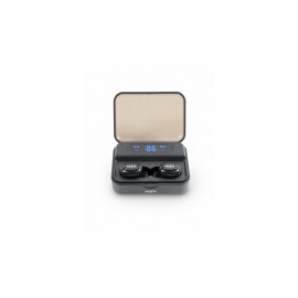 Misik Audífonos Intrauriculares MH610, Inalámbrico, Bluetooth 5.0, Base de Carga 2200mAh, Negro