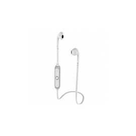 Getttech Audífonos Intrauriculares con Micrófono Tune, Inalámbrico, Bluetooth, Blanco/Gris