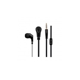 Vorago Audífonos con Micrófono EP-103, Alámbrico, 3.5mm, 1.2 Metros, Negro