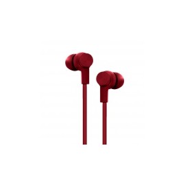 Billboard Audífonos Intrauriculares con Micrófono Prime, Alámbrico, 1.2 Metros, 3.5mm, Rojo