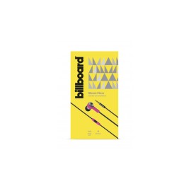 Billboard Audífonos Intrauriculares con Micrófono, Alámbrico, 3.5mm, Rosa