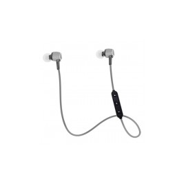 Necnon Audífonos Intrauriculares con Micrófono NBE-05, Inalámbrico, Bluetooth, Plata