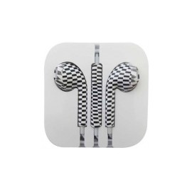 BRobotix Audífonos Intrauriculares con Micrófono 611220, Alámbrico, 1.15 Metros, 3.5mm, Blanco/Negro
