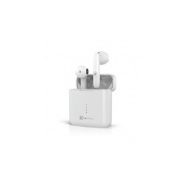 Klip Xtreme Audífonos Intrauriculares con Micrófono TwinTouch, Inalámbrico, Bluetooth, USB-C, Blanco
