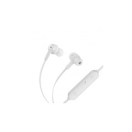 Steren Audífonos Intrauriculares con Micrófono AUD-7010, Inalámbrico, Bluetooth, Blanco