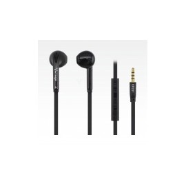 Vorago Audífonos Intrauriculares con Micrófono EP-201, Alámbrico, 1.2 Metros, 3.5mm, Negro