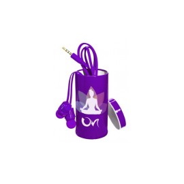 Steren Audífonos Intrauriculares con Micrófono AUD-067, Alámbrico, 1.20 Metros, 3.5mm, Morado