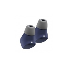 Steren Audífonos Intrauriculares con Micrófono FreePods, Inalámbrico, Bluetooth 5.0, Azul