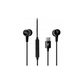 Vorago Audífonos Intrauriculares con Micrófono EP-305, Alámbrico, 1.2 Metros, USB-C, Negro