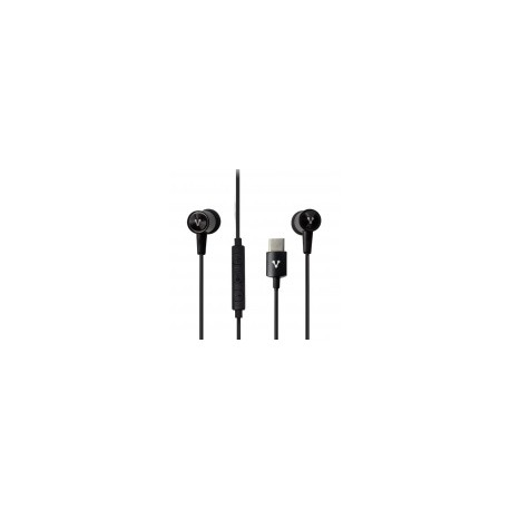 Vorago Audífonos Intrauriculares con Micrófono EP-305, Alámbrico, 1.2 Metros, USB-C, NegroMEDI SOL