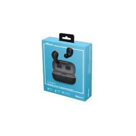 Trust Audífonos Intrauriculares con Micrófono Nika Compact, Inalámbrico, Bluetooth, Negro