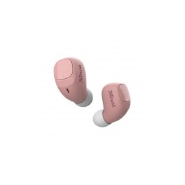 Trust Audífonos Intrauriculares con Micrófono Nika Compact, Inalámbrico, Bluetooth, Rosa