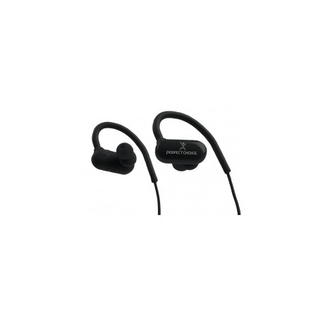 Perfect Choice Audífonos Intrauriculares Deportivos con Micrófono Effort, Inalámbrico, Bluetooth, NegroMEDI SOL
