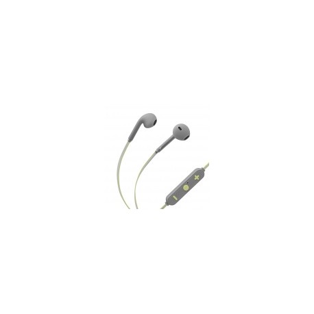 Steren Audífonos Intrauriculares con Micrófono AUD-7000, Inalámbrico, Bluetooth, Verde/GrisMEDI SOL