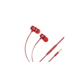 Steren Audífonos Intrauriculares con Micrófono AUD-333, Alámbrico, 3.5mm, Rojo