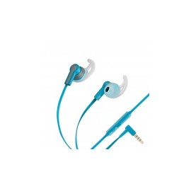 Steren Audífonos Intrauriculares con Micrófono AUD-348, Alámbrico, 3.5mm, Azul