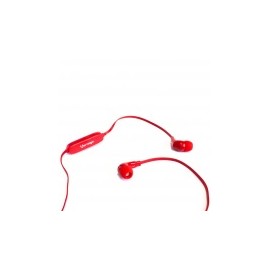 Vorago Audífonos Intrauriculares con Micrófono 103, Inalámbrico, Bluetooth, Rojo