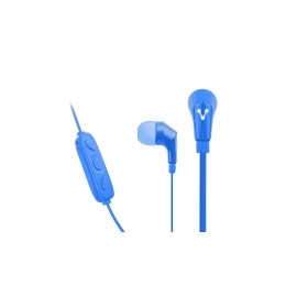Vorago Audífonos Intrauriculares con Micrófono 103, Inalámbrico, Bluetooth, Azul