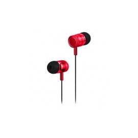Naceb Audífonos Intrauriculares con Micrófono Racing, Alámbrico, 1.2 Metros, 3.5mm, Rojo