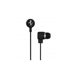 Ferrari Audífonos Intrauriculares con Micrófono Cavallino T150, Alámbrico, 3.5mm, Negro