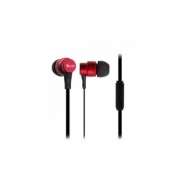Stylos Audífonos Intrauriculares con Micrófono STSAUA1R, Alámbrico, 1.2 Metros, 3.5mm, Rojo