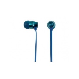Mobifree Audífonos Intrauriculares con Micrófono Metalic, Alámbrico, 1.2 Metros, 3.5mm, Azul