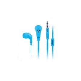 Vorago Audífonos Intrauriculares con Micrófono EP-102, Alámbrico, 3.5mm, Azul