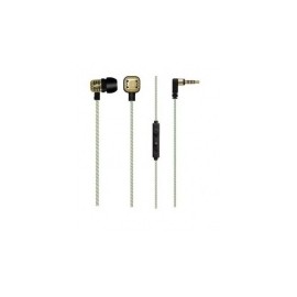 Maxell Audífonos Intrauriculares con Micrófono Solid2, Alámbrico, 1.2 Metros, 3.5mm, Oro