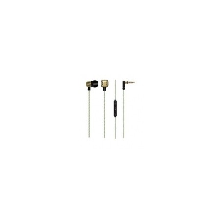 Maxell Audífonos Intrauriculares con Micrófono Solid2, Alámbrico, 1.2 Metros, 3.5mm, OroMEDI SOL