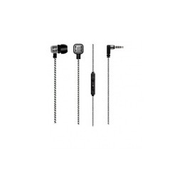 Maxell Audífonos Intrauriculares con Micrófono Wired Retro, Alámbrico, 1.2 Metros, 3.5mm, Platino
