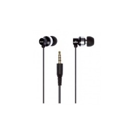 Grixx Audífonos Intrauriculares con Micrófono GROHU3000, Alámbrico, 1.2 Metros, 3.5mm, Negro